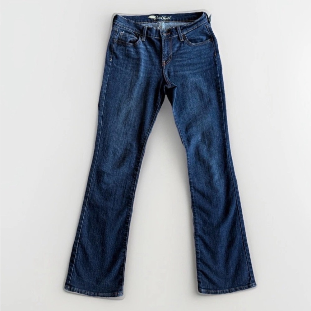Old Navy The Sweetheart Bootcut Jeans Blue Medium Wash Stretch Denim 5 Pocket